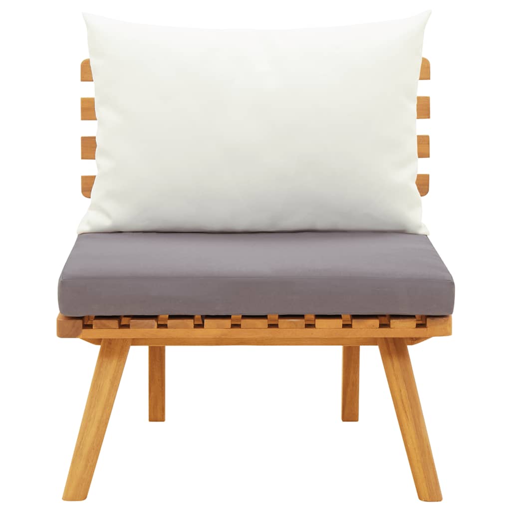 Havesofa Midtermodul Med Hynder Massivt Akacietræ