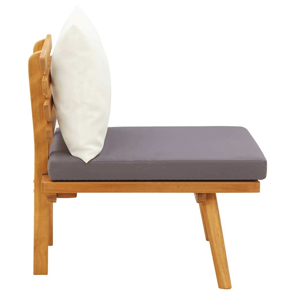 Havesofa Midtermodul Med Hynder Massivt Akacietræ