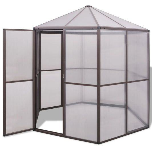 Drivhus 240X211X232 Cm Aluminium
