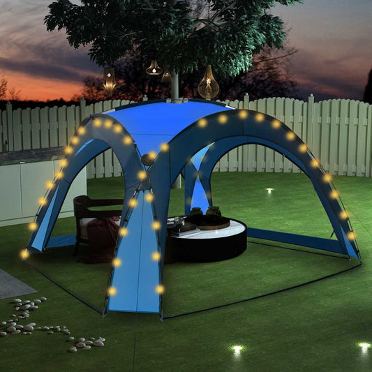 Festtelt Med Led Og 4 Sidevægge 3,6X3,6X2,3 M