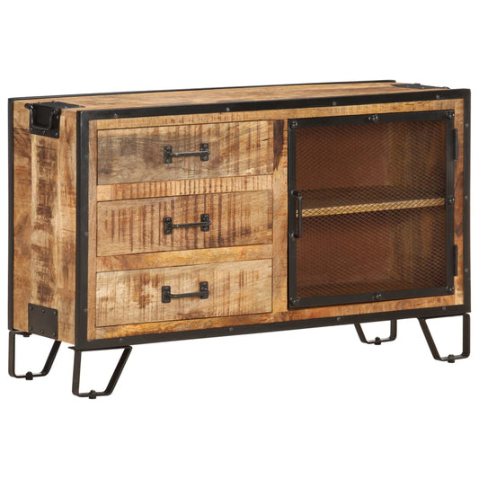Skænk 100x31x60 Cm Massivt Ru Mangotræ - Hovedbillede