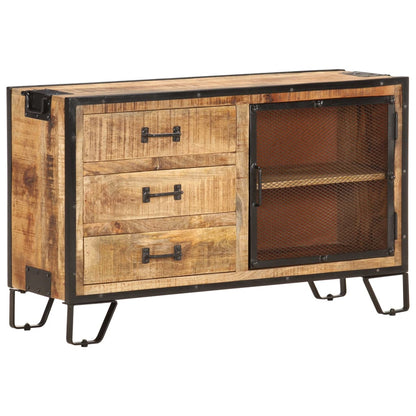 Skænk 100x31x60 Cm Massivt Ru Mangotræ - Billede 13