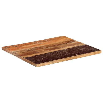 Bordplade 60x70 Cm 25-27 Mm Rektangulær Massivt Genbrugstræ - Billede 3