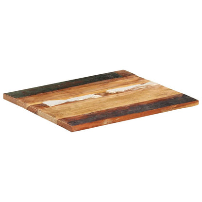 Bordplade 60x70 Cm 25-27 Mm Rektangulær Massivt Genbrugstræ - Billede 4