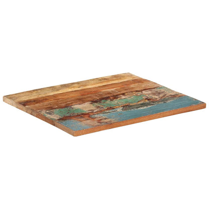 Bordplade 60x70 Cm 25-27 Mm Rektangulær Massivt Genbrugstræ - Billede 6