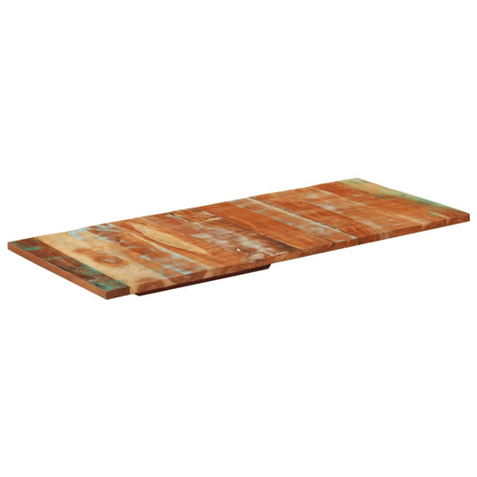 Rektangulær Bordplade 60x140 Cm 25-27 Mm Massivt Genbrugstræ - Hovedbillede