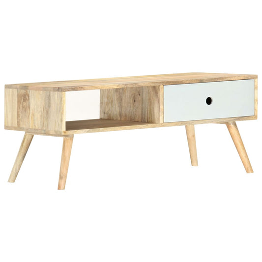 Sofabord 90X50X40 Cm Massivt Mangotræ