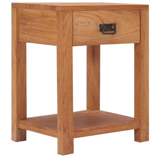 Sengebord 35X35X50 Cm Massivt Teaktræ