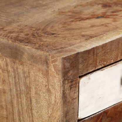 Kommode 45x30x105 Cm Massivt Genbrugstræ - Billede 6
