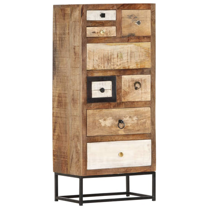 Kommode 45x30x105 Cm Massivt Genbrugstræ - Billede 8