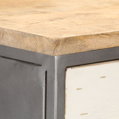 Kommode 45x30x105 Cm Massivt Mangotræ - Billede 6