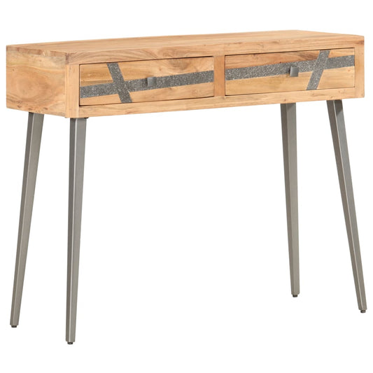 Konsolbord 90 X 30 X 75 Cm Massivt Akacietræ
