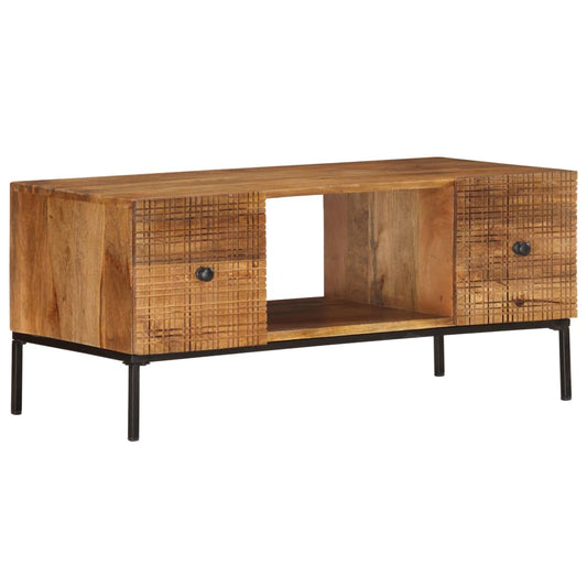 Sofabord 90 X 45 X 40 Cm Massivt Mangotræ