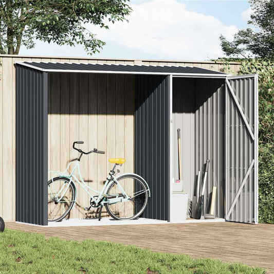 Brændeskur 245x98x159 Cm Galvaniseret Stål - Hovedbillede