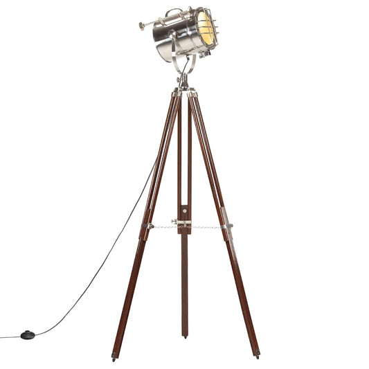 Gulvlampe Med Trefod 180 Cm Massivt Mangotræ