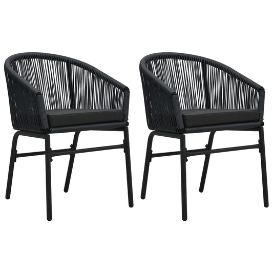 Havestole 2 Stk. Pvc Rattan