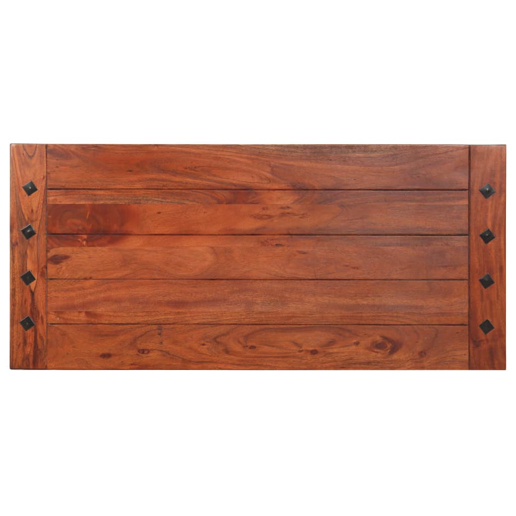 Sofabord 110x50x35 Cm Massivt Akacietræ - Billede 3