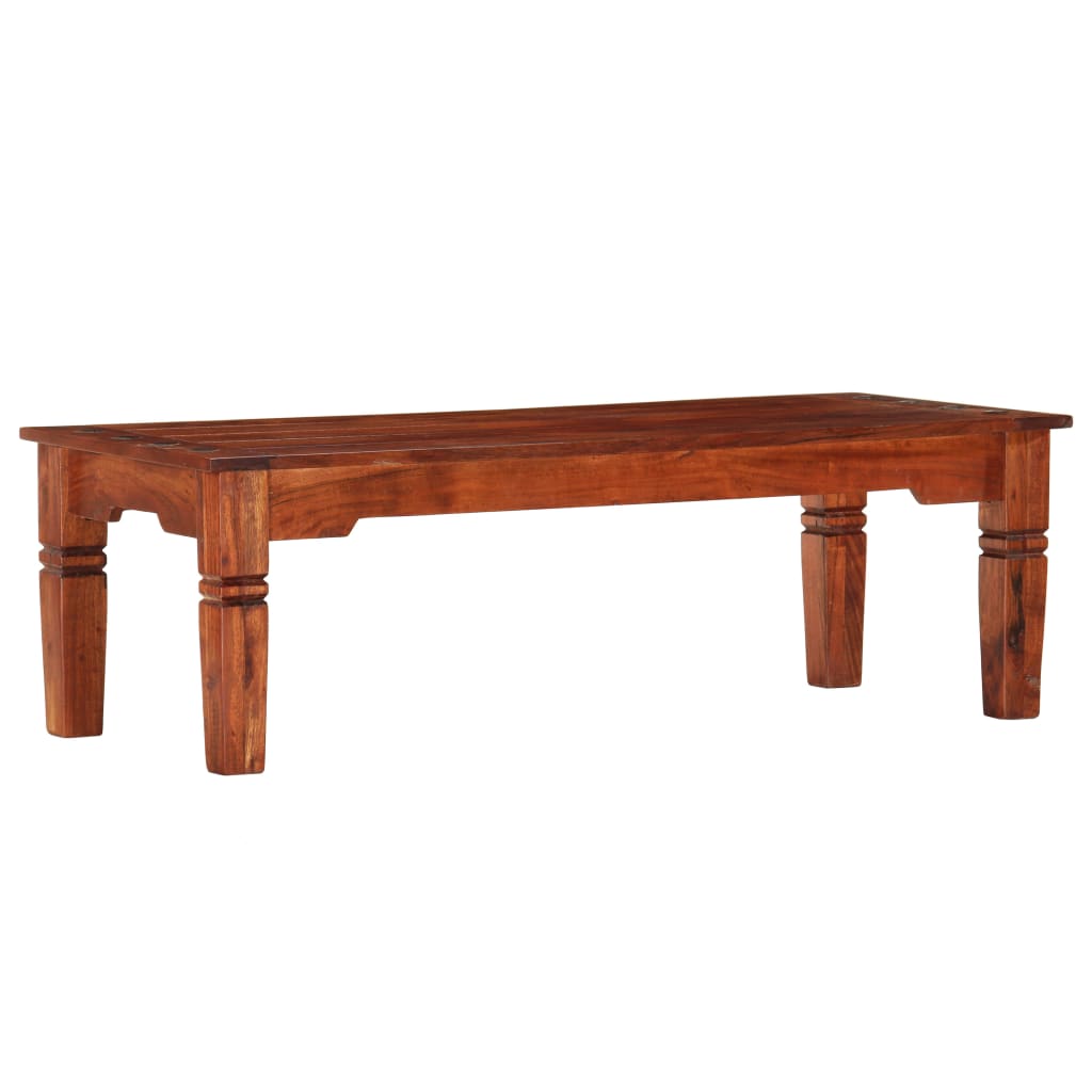 Sofabord 110x50x35 Cm Massivt Akacietræ - Billede 8