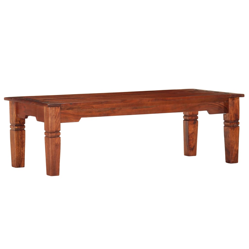 Sofabord 110x50x35 Cm Massivt Akacietræ - Billede 9