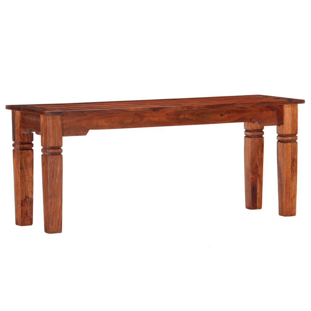 Bænk 110 Cm Massivt Akacietræ - Billede 8