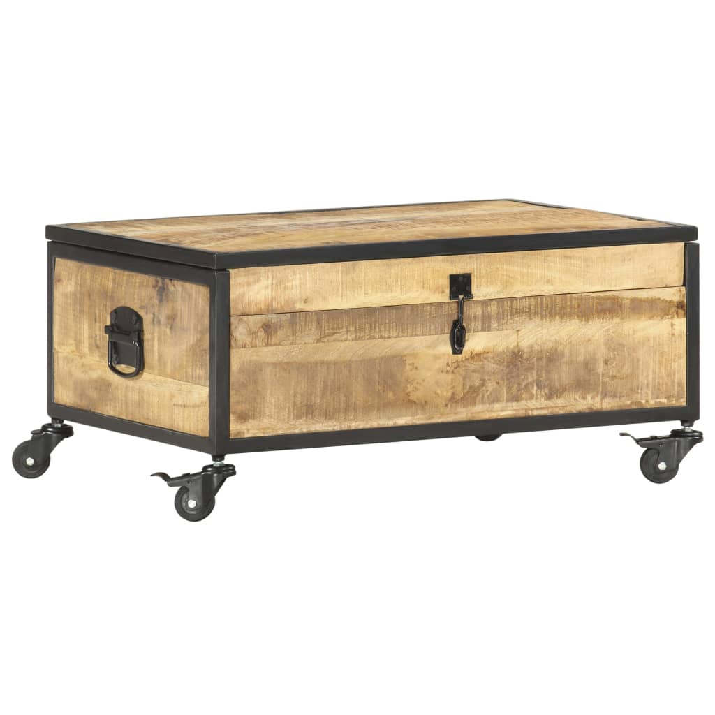 Sofabord 70x50x33 Cm Massivt Mangotræ - Hovedbillede