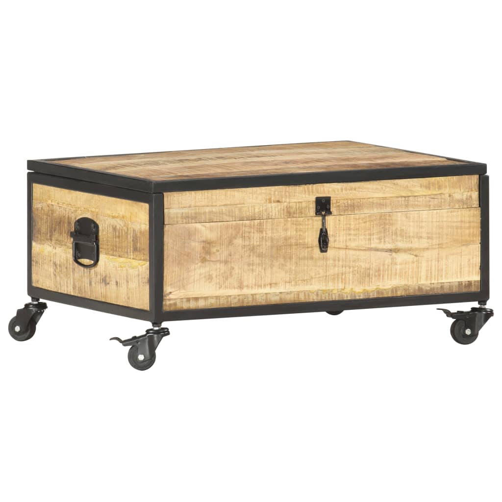 Sofabord 70x50x33 Cm Massivt Mangotræ - Billede 11