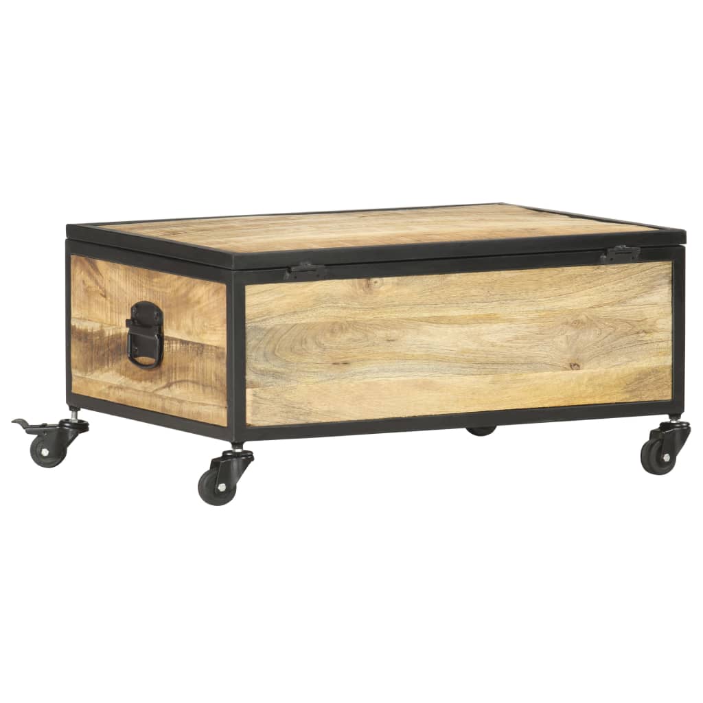 Sofabord 70x50x33 Cm Massivt Mangotræ - Billede 3