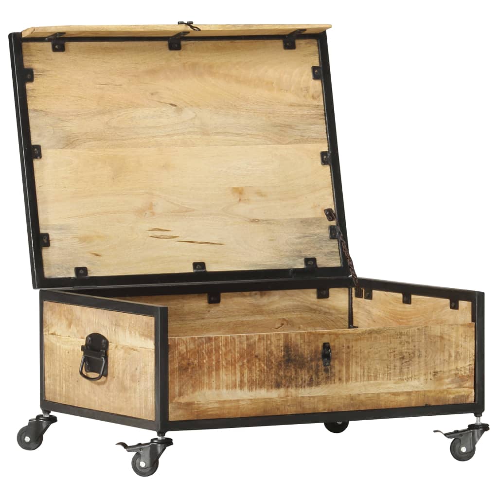Sofabord 70x50x33 Cm Massivt Mangotræ - Billede 4
