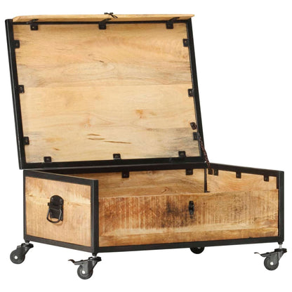 Sofabord 70x50x33 Cm Massivt Mangotræ - Billede 4