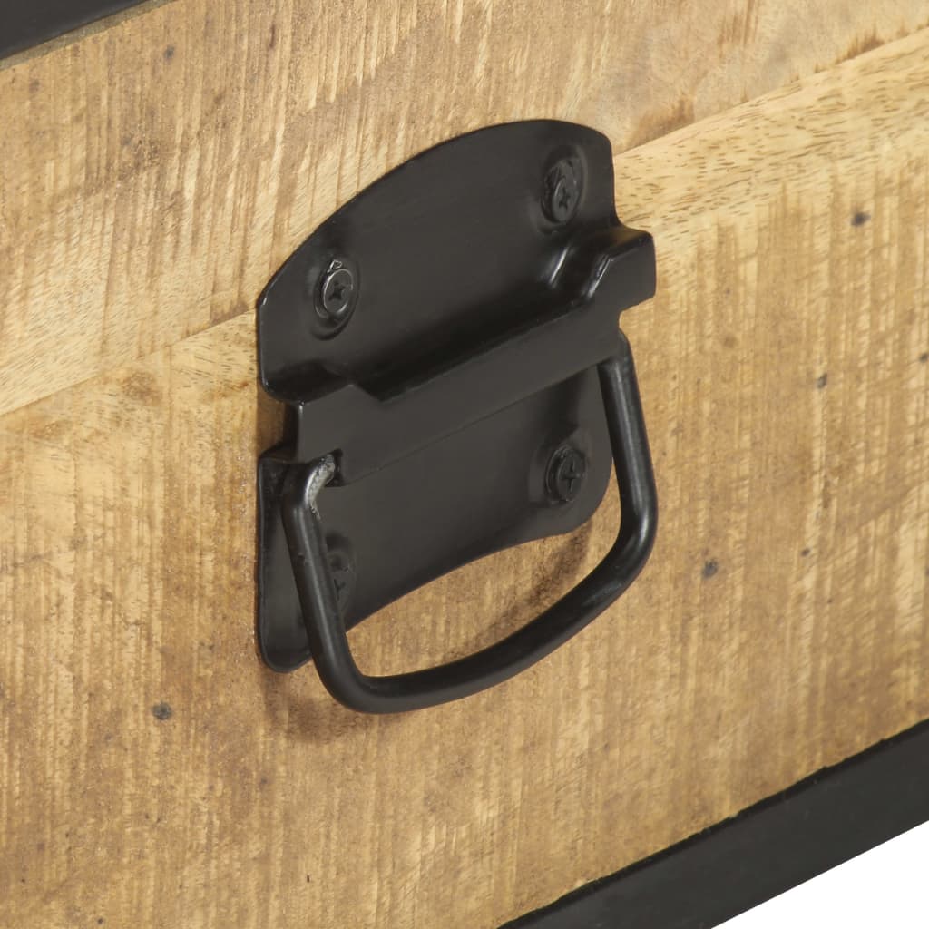 Sofabord 70x50x33 Cm Massivt Mangotræ - Billede 5