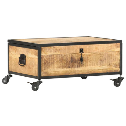 Sofabord 70x50x33 Cm Massivt Mangotræ - Billede 9