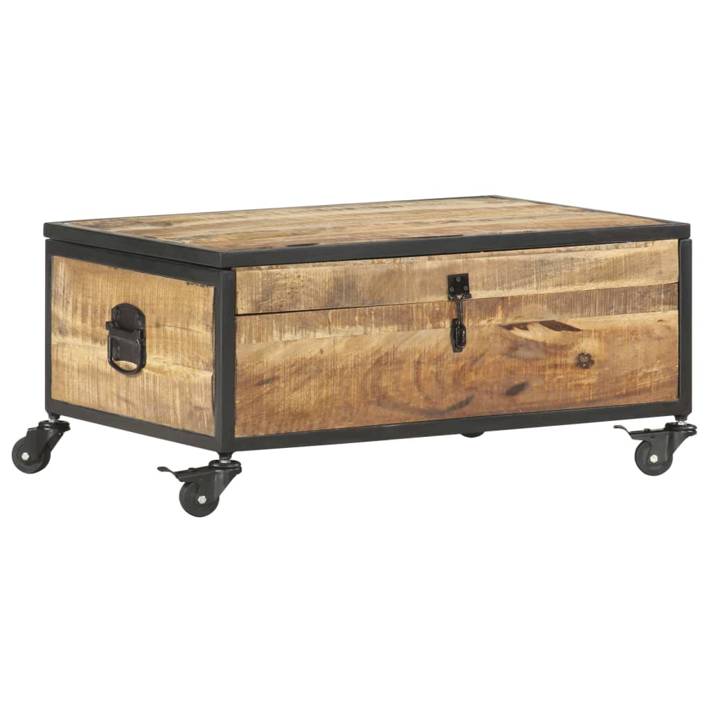 Sofabord 70x50x33 Cm Massivt Mangotræ - Billede 10