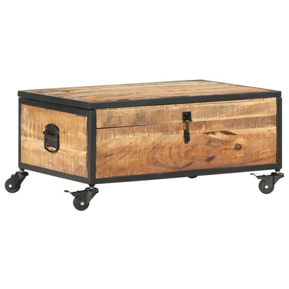 Sofabord 70x50x33 Cm Massivt Mangotræ - Billede 10