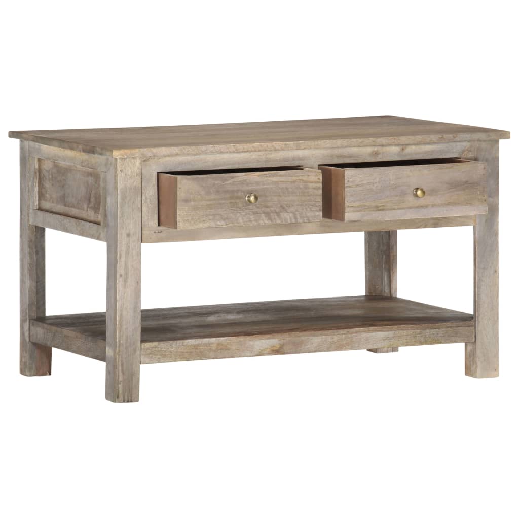 Sofabord 82X52X47 Cm Massivt Mangotræ