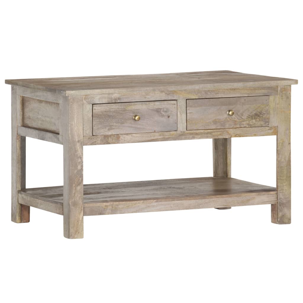 Sofabord 82X52X47 Cm Massivt Mangotræ
