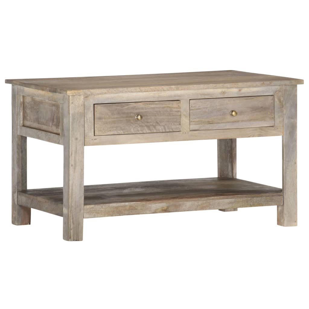 Sofabord 82X52X47 Cm Massivt Mangotræ