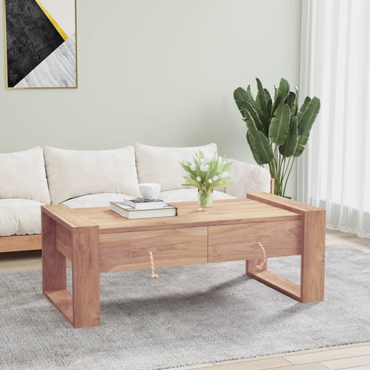 Sofabord 110X60X40 Cm Massivt Teaktræ
