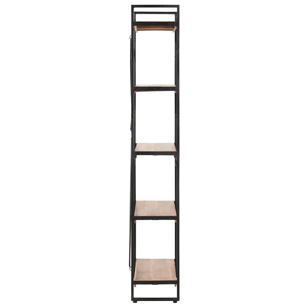 Bogreol I 5 Niveauer 140x30x180 Cm Massivt Akacietræ - Billede 3