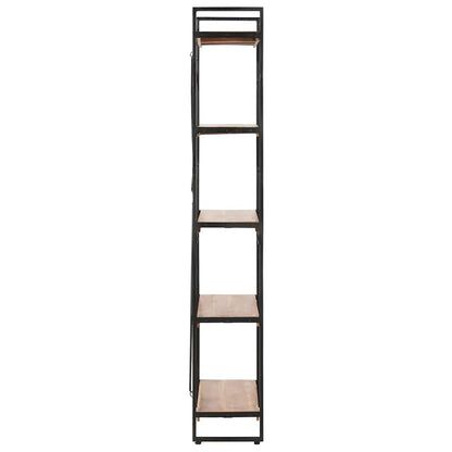 Bogreol I 5 Niveauer 140x30x180 Cm Massivt Akacietræ - Billede 3