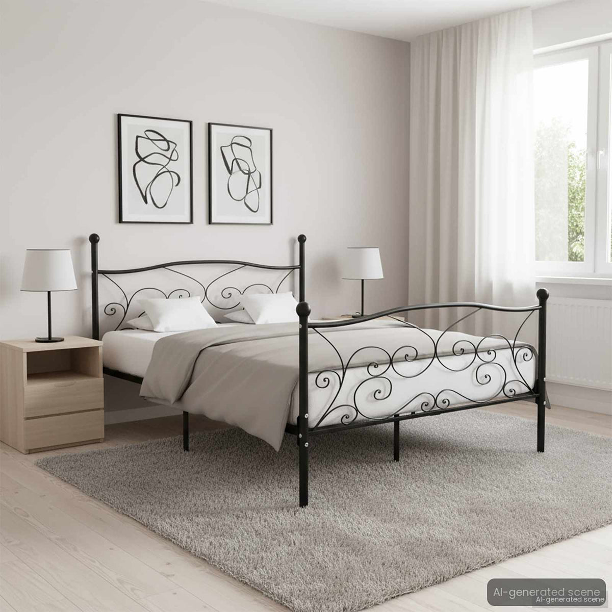 Sengestel Med Lamelbund Metal - Variant 284457