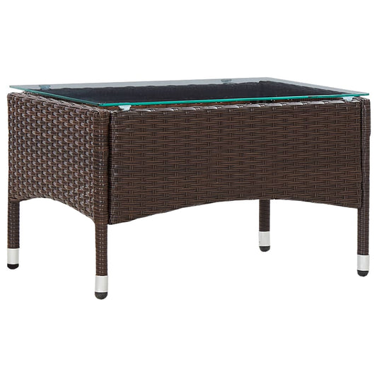 Sofabord 60X40X36 Cm Polyrattan