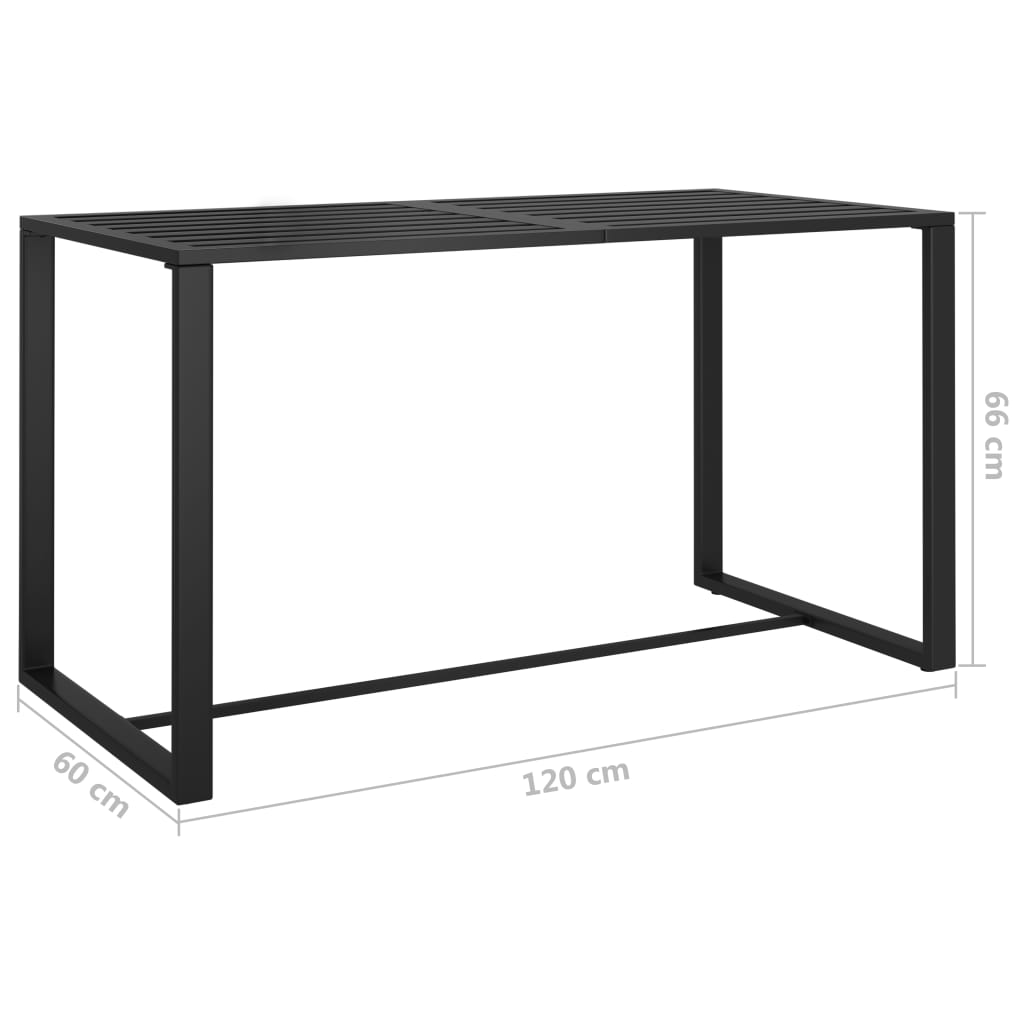 Loungesæt Med Hynder 6 Dele Aluminium Antracitgrå - Billede 6