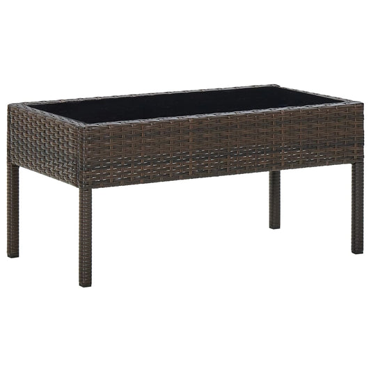 Havebord 75X40X37 Cm Polyrattan