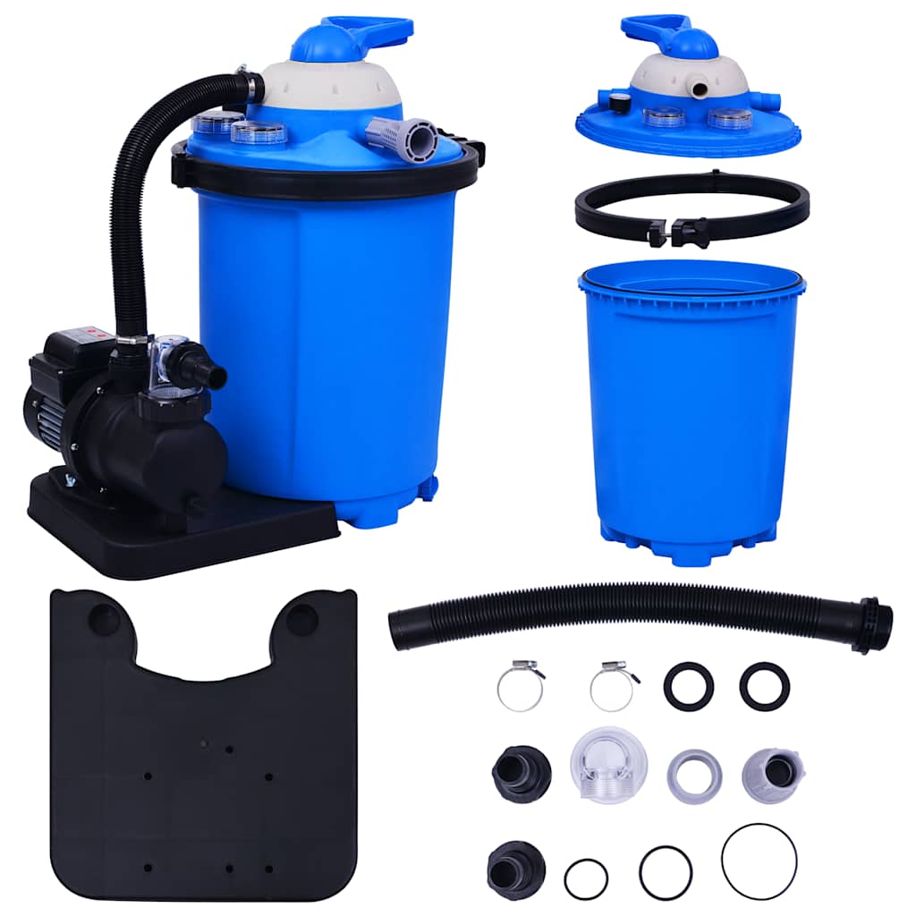 Sandfilterpumpe Med Timer 550 W 50 L - Billede 13