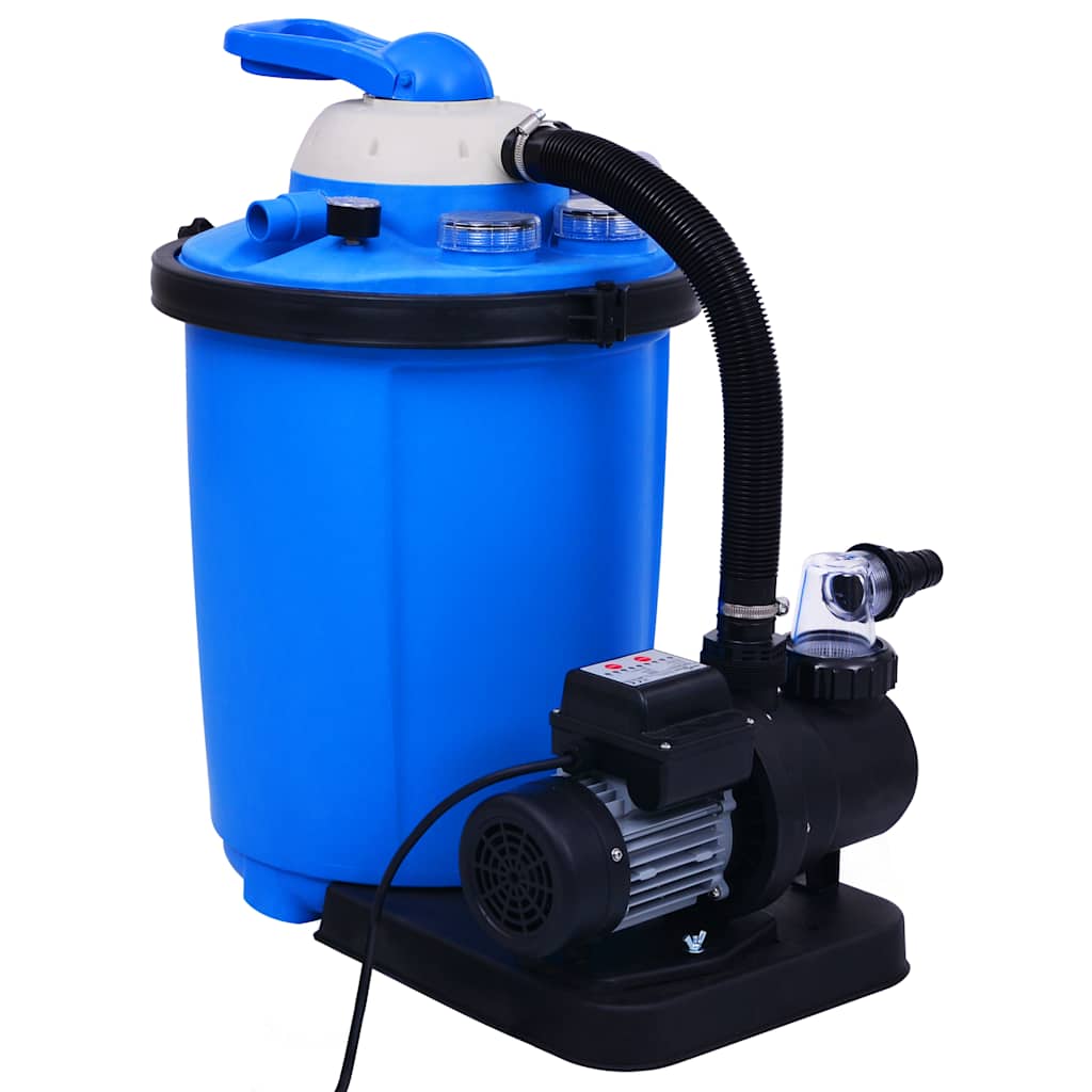 Sandfilterpumpe Med Timer 550 W 50 L - Billede 3