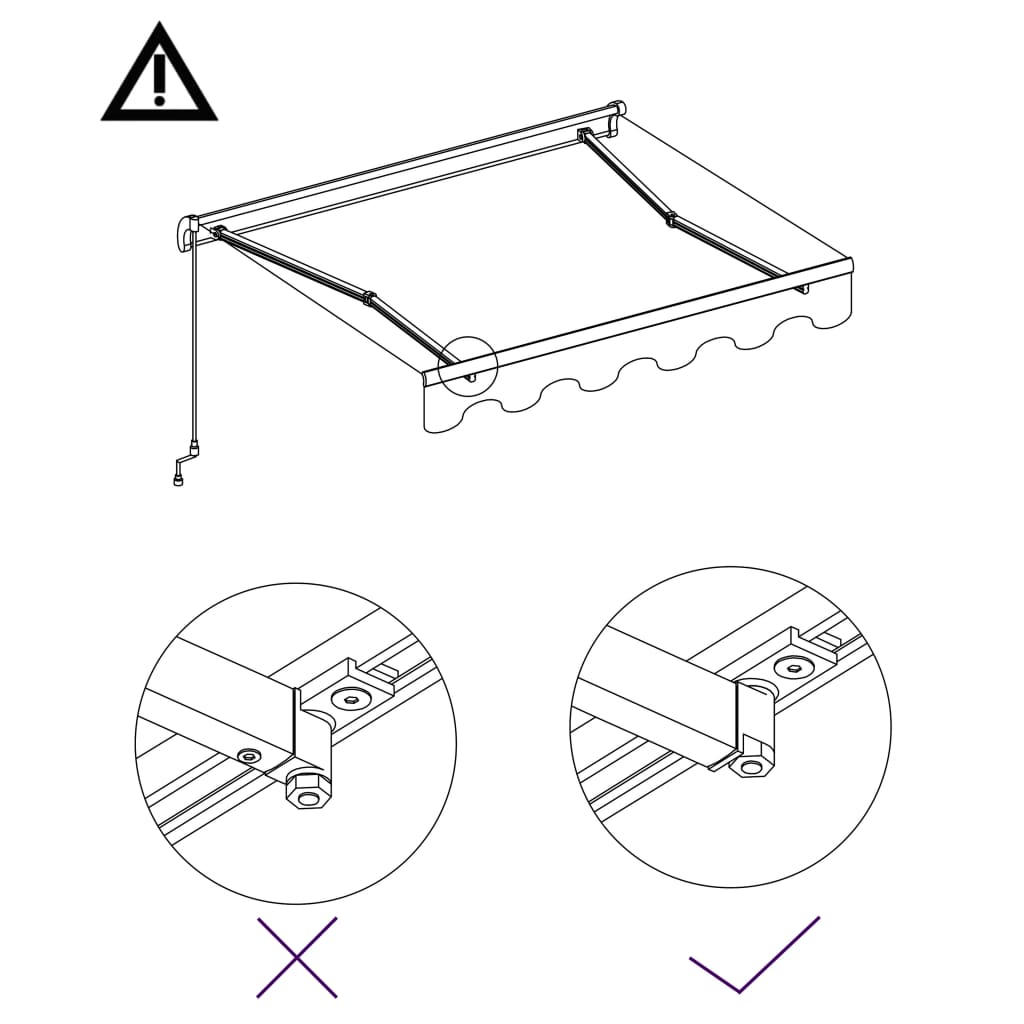 Foldemarkise Manuel Betjening - Billede 7