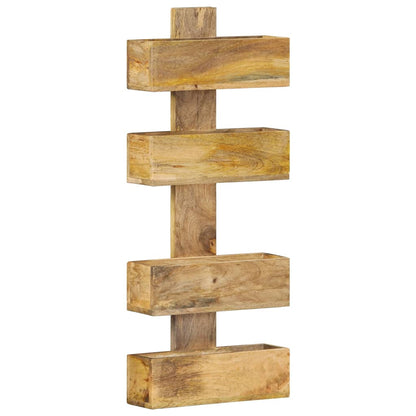 Væghængt Magasinholder 30X11X72 Cm Massivt Mangotræ