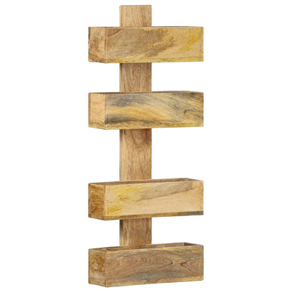 Væghængt Magasinholder 30X11X72 Cm Massivt Mangotræ