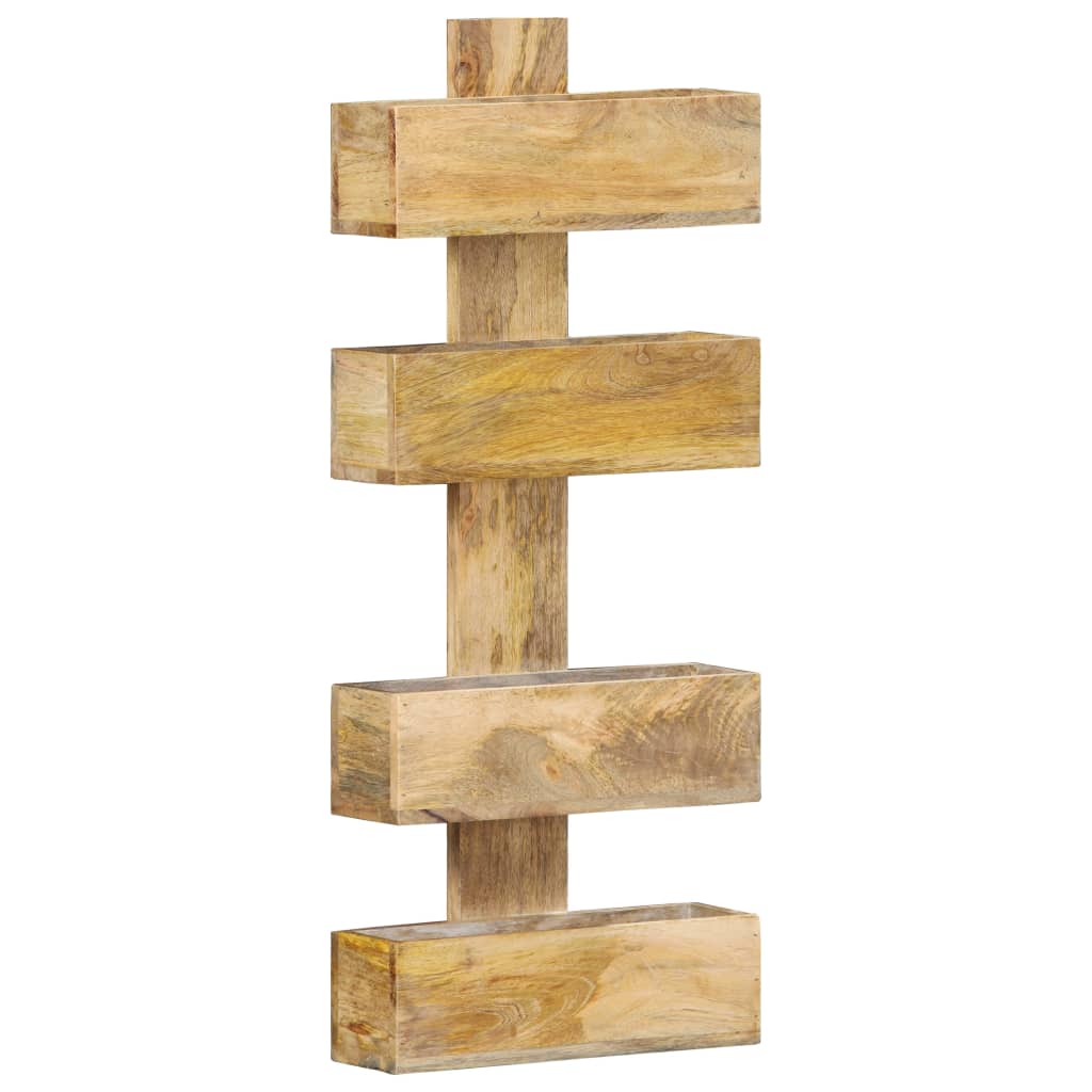 Væghængt Magasinholder 30X11X72 Cm Massivt Mangotræ