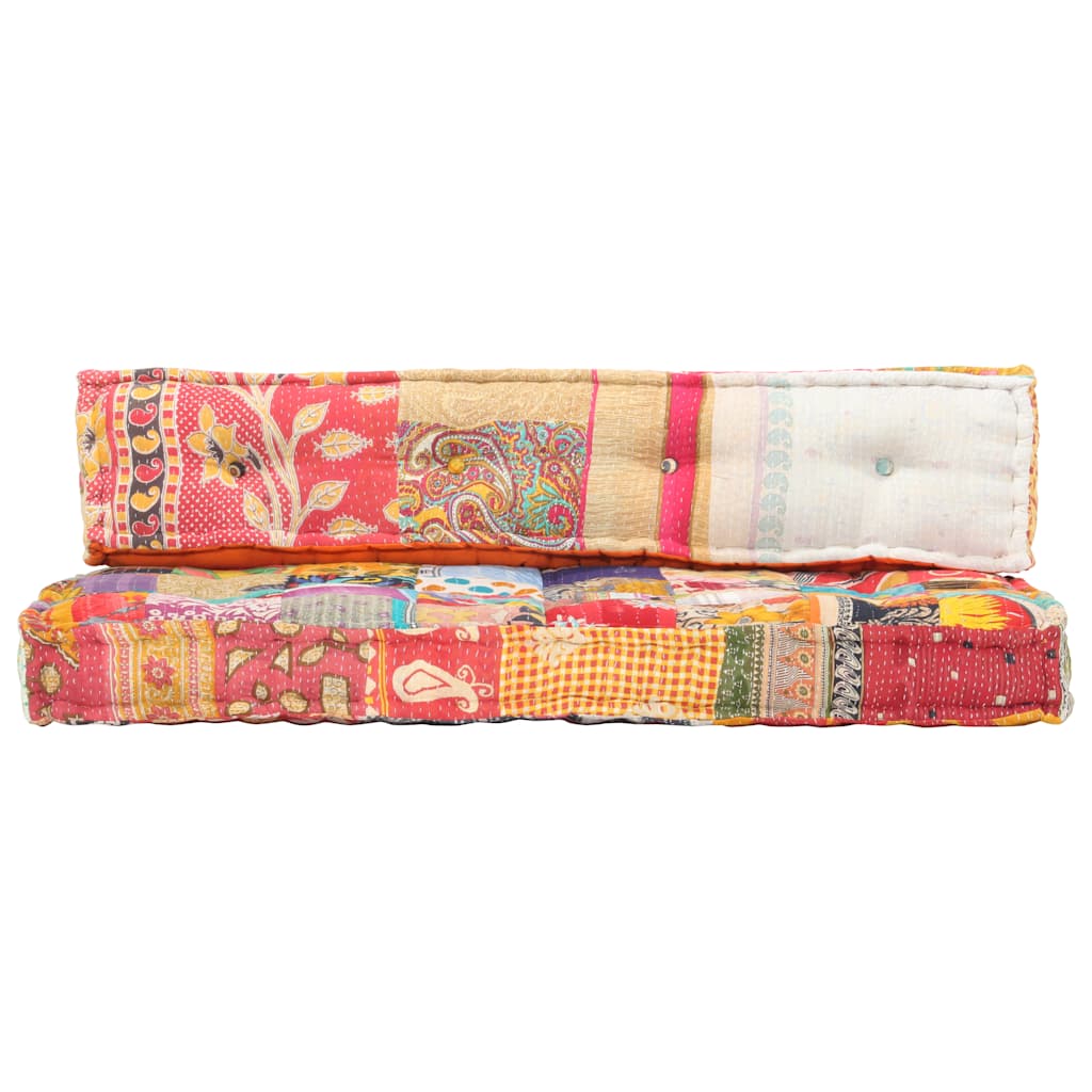 Hynde Til Pallesofa Stof Patchwork Flerfarvet - Billede 4